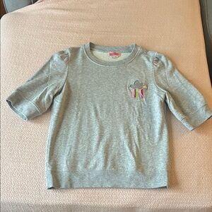 Kate Spade Gray Sweatshirt with Rainbow Detail